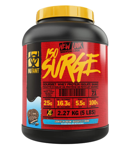 MUTANT ISO Surge – Pure whey Protein Isolate Powder, Low carb, Low Fat, Digestive Enzyme Boosted