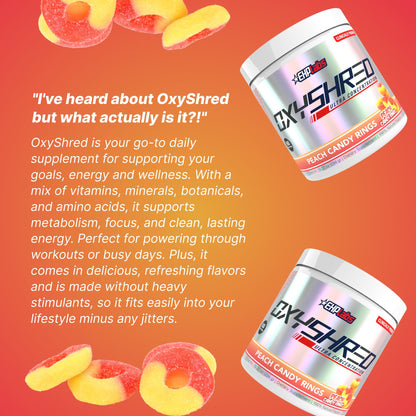 EHP Labs OxyShred Pre Workout Powder - Preworkout Powder with L Glutamine & Acetyl L Carnitine, Energy Boost Drink - Cosmic Blast, 60 Servings