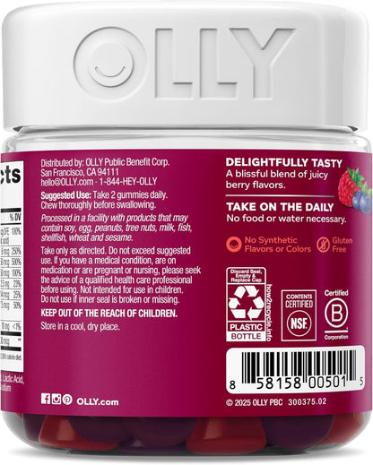 OLLY Women's Multivitamin, Supports Overall Wellness,* Biotin - 90 Count