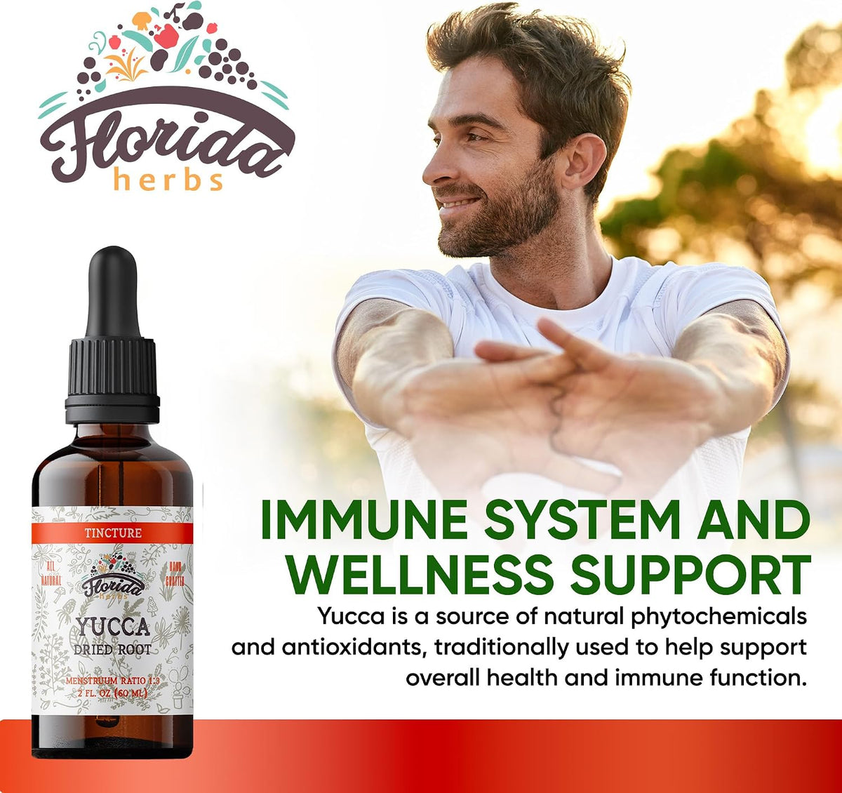 Yucca Tincture, Organic Yucca Extract (Yucca Glauca) Dried Root Herbal Supplement, Non-GMO in Cold-Pressed Organic Vegetable Glycerin, 700 mg, 2 oz (60 ml)