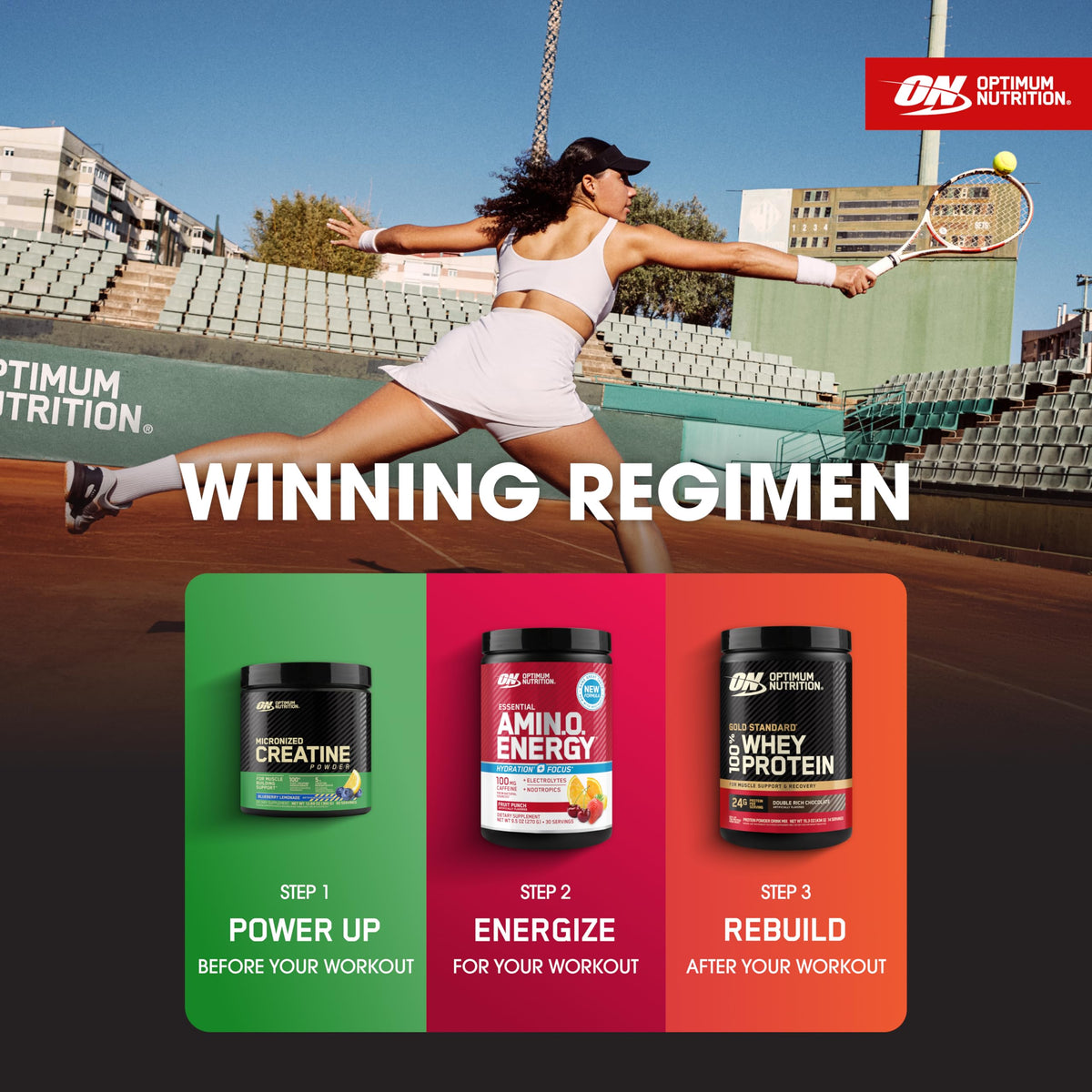 Optimum Nutrition, Amino Energy Powder Plus Focus, with Bcaa, Electrolytes, and Caffeine, Watermelon, 30 Servings | Contains BCAAs, Electrolytes, 100 mg Caffeine, 5g Amino Acids, Zero Sugar, Supports Hydration, Banned Substance Tested