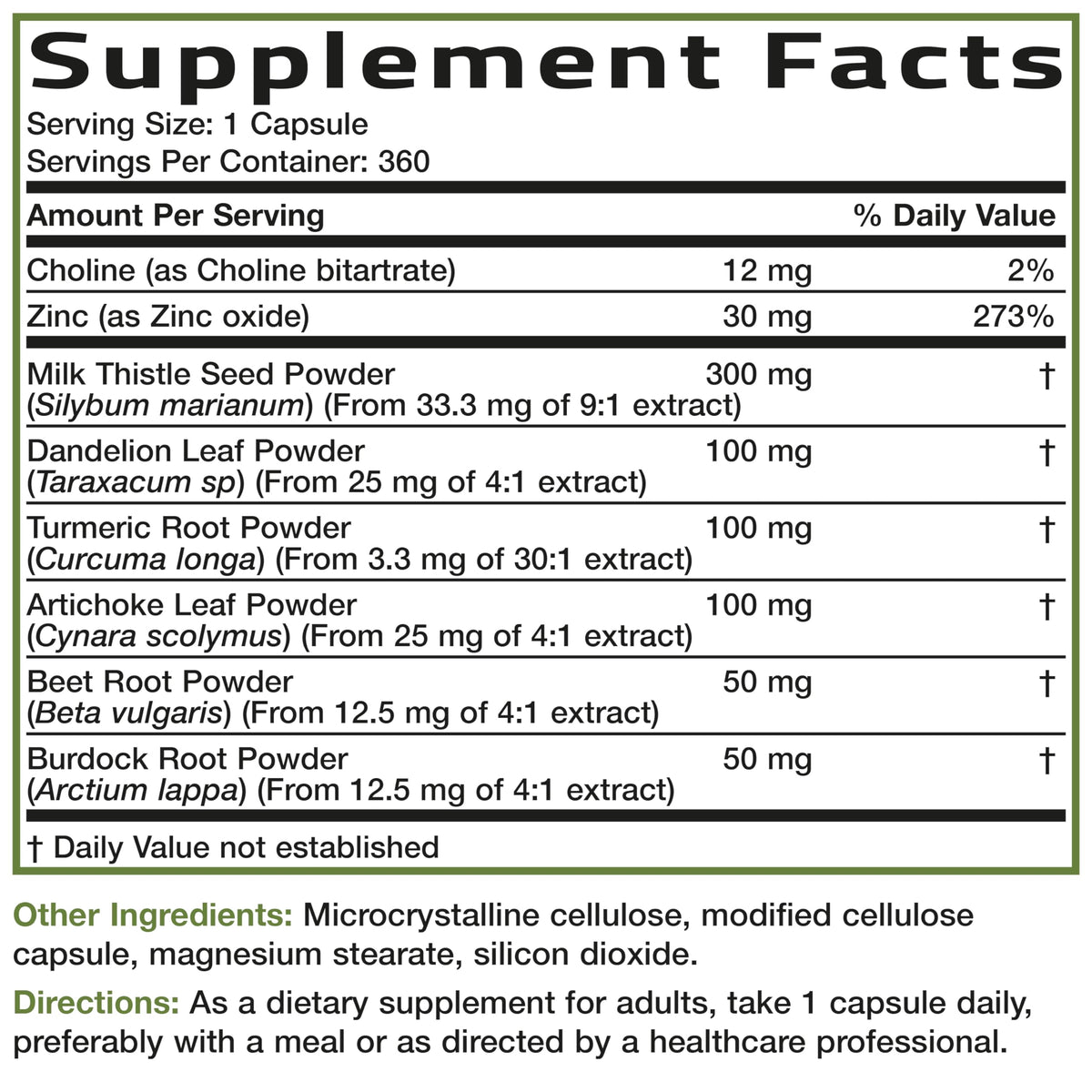 Bronson Liver Detox Advanced Detox & Cleansing Formula 60 Capsules | Liver Health Support with Milk Thistle, Dandelion Extract, Turmeric, Artichoke Leaf & Beet Root, Non-GMO, Soy-Free