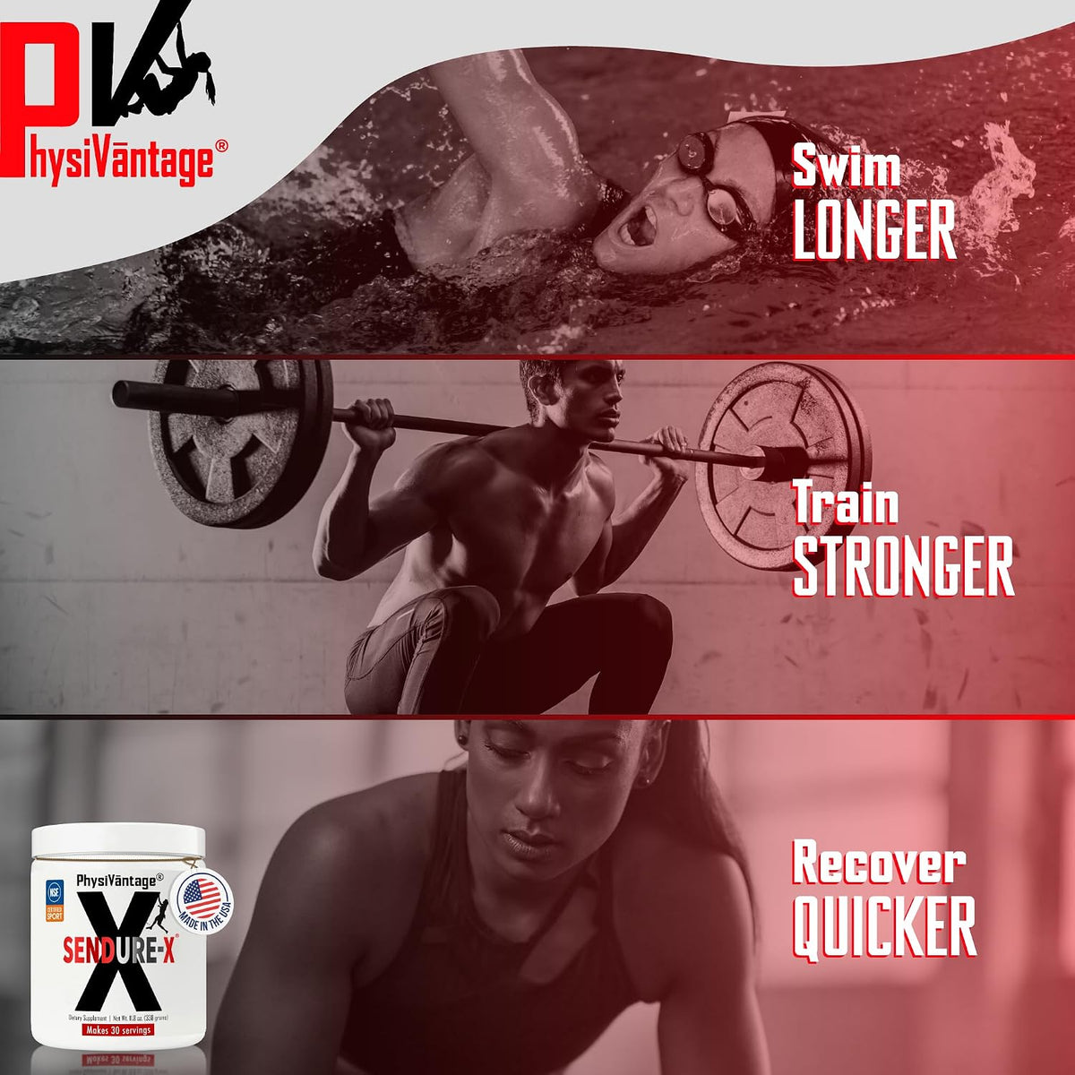 PhysiVantage - Sendure-X Beetroot + Citrulline Powder & Flow Electrolyte Powder with BCAAs
