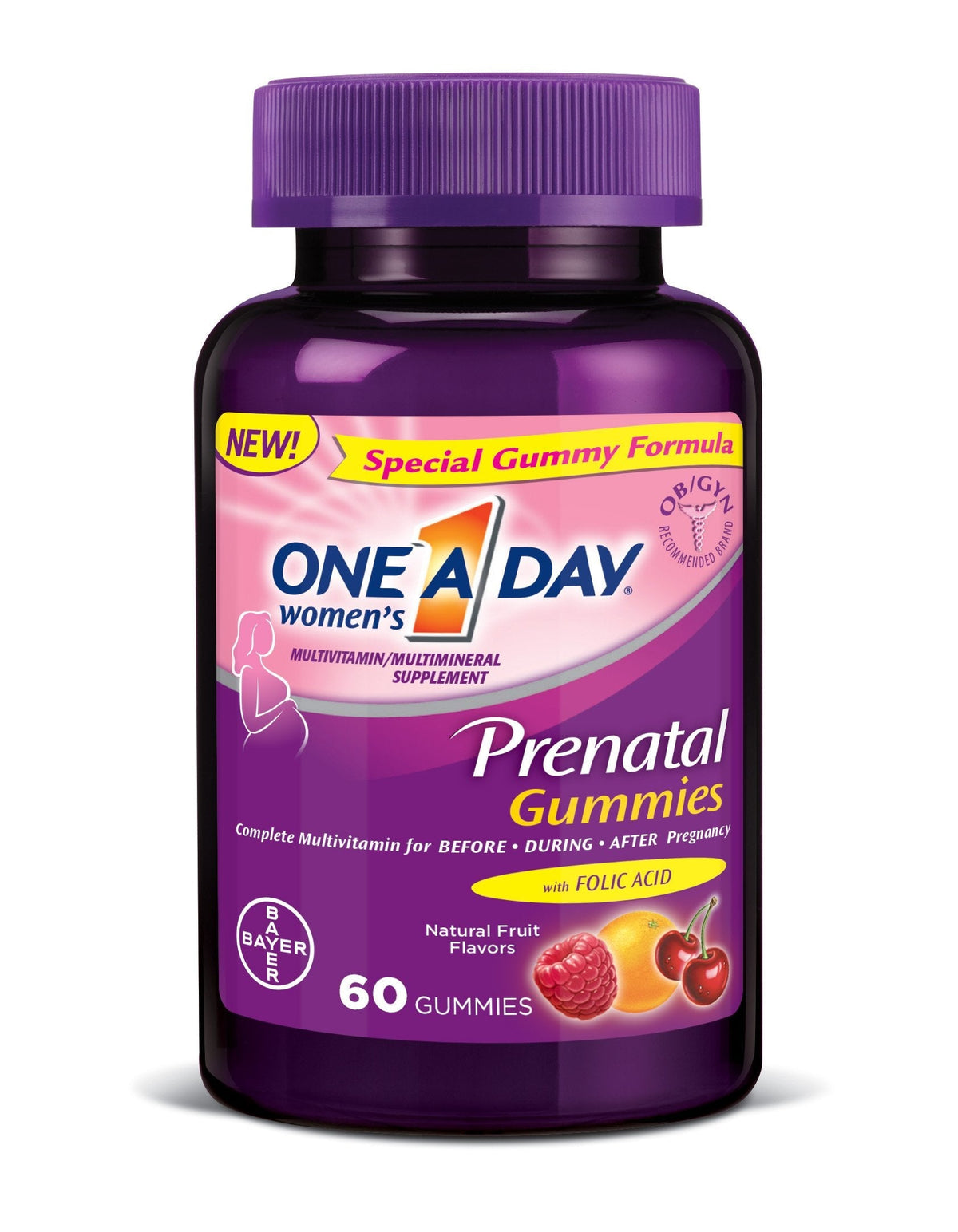 One A Day Women's Prenatal Gummies, 60 Count