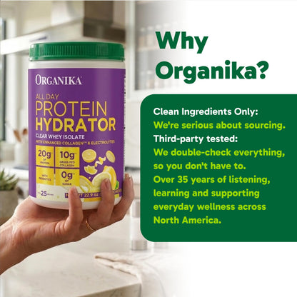 Organika Raspberry All Day Protein Hydrator, 22.93 OZ