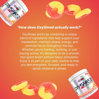 EHP Labs OxyShred Pre Workout Powder - Preworkout Powder with L Glutamine & Acetyl L Carnitine, Energy Boost Drink - Cosmic Blast, 60 Servings