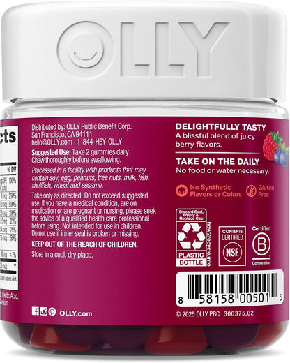 OLLY Women's Multivitamin, Supports Overall Wellness,* Biotin - 90 Count