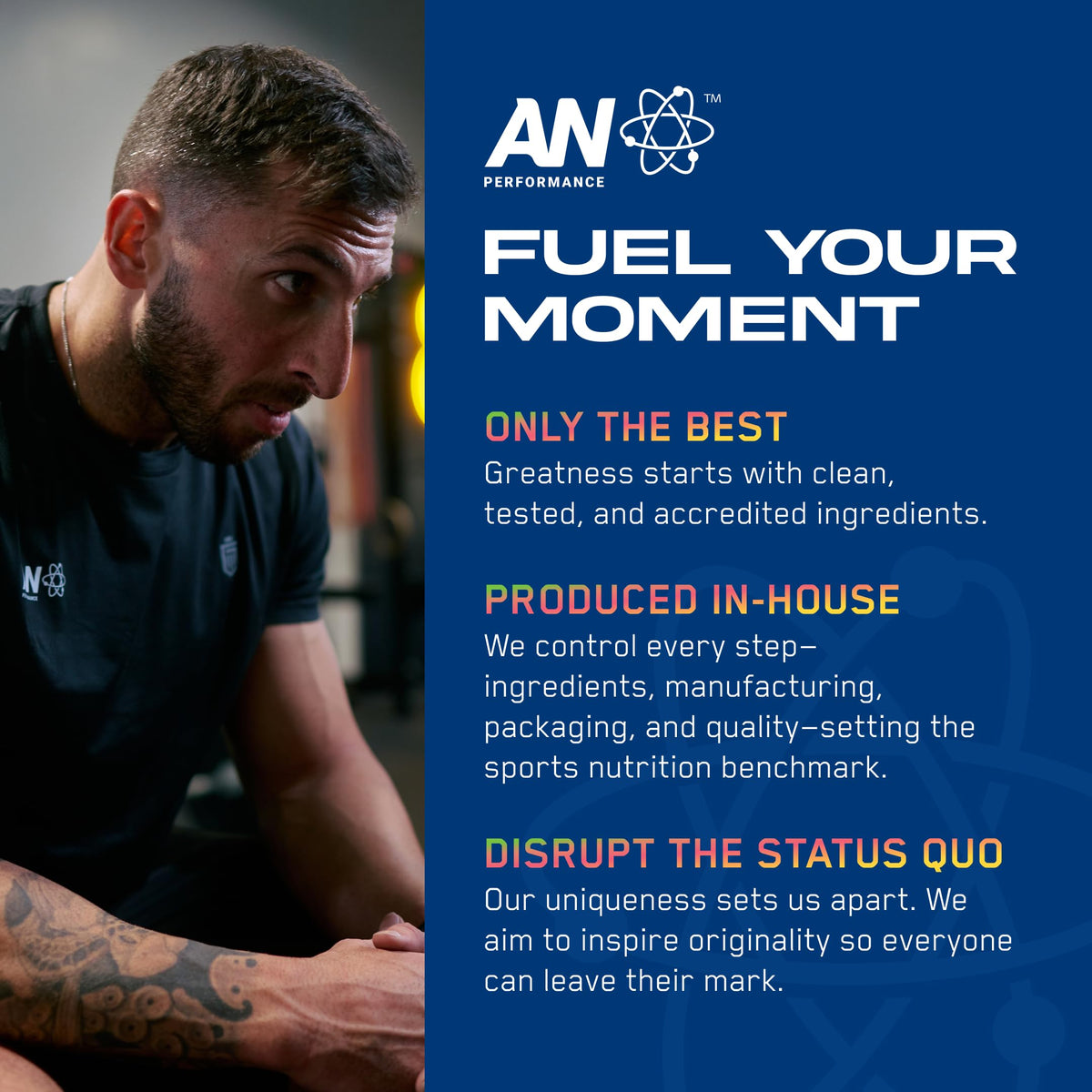 AN Performance Pre-Workout Powder Supplement for Men & Women | Energy Drink Mix with 300mg Caffeine + Beta Alanine + Citrulline | Third-Party Tested | Fruit Punch | 30 Servings