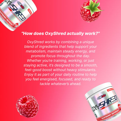 EHP Labs OxyShred Pre Workout Powder - Preworkout Powder with L Glutamine & Acetyl L Carnitine, Energy Boost Drink - Cosmic Blast, 60 Servings