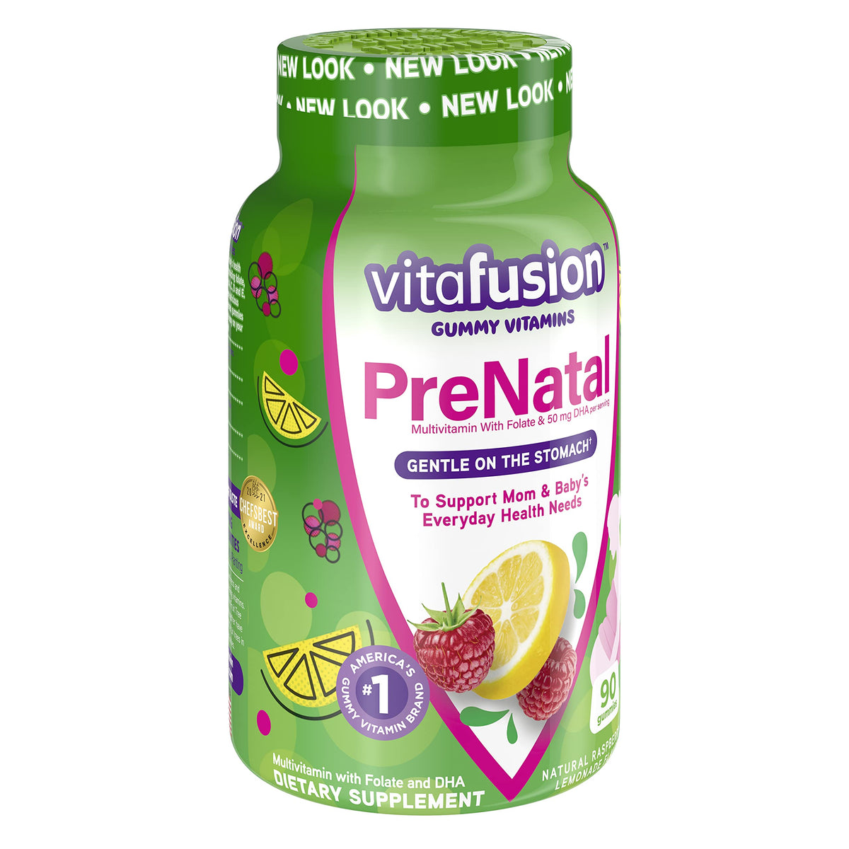 Vitafusion PreNatal Multi Vitamins, 90 Gummies each (Value Pack of 2)