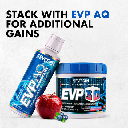 Evogen EVP 3D Stim Free Pre-Workout | Citrus Candy | 40 Servings | Arginine nitrate, L-citrulline, beta-alanine and creatine with lion's mane, L-tyrosine and DMAE for pumps and focus