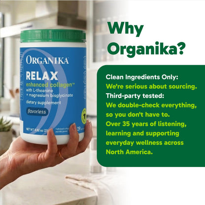 Organika Enhanced Hydrolyzed Collagen Peptides Powder: Easy Absorption Unflavored Collagen Powder for Skin, Hair, Nails, Joints, Muscles, & Gut - Keto, GMO-Free, Grass-Fed (1.1 Pounds)