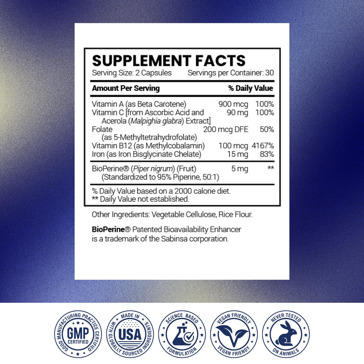Research Verified Anemitrax - 6-in-1 Complete Blood Builder - Gentle on Stomach Iron Bisglycinate with Vitamin C, B12, Folate & BioPerine for Max Absorption - 180 Vegan Capsules
