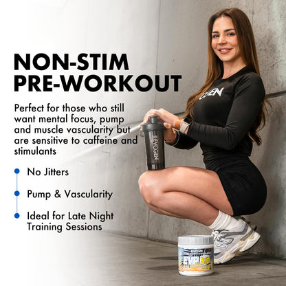 Evogen EVP 3D Stim Free Pre-Workout | Citrus Candy | 40 Servings | Arginine nitrate, L-citrulline, beta-alanine and creatine with lion's mane, L-tyrosine and DMAE for pumps and focus
