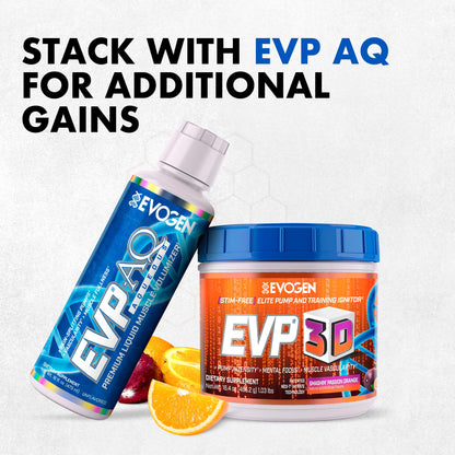Evogen EVP 3D Stim Free Pre-Workout | Citrus Candy | 40 Servings | Arginine nitrate, L-citrulline, beta-alanine and creatine with lion's mane, L-tyrosine and DMAE for pumps and focus