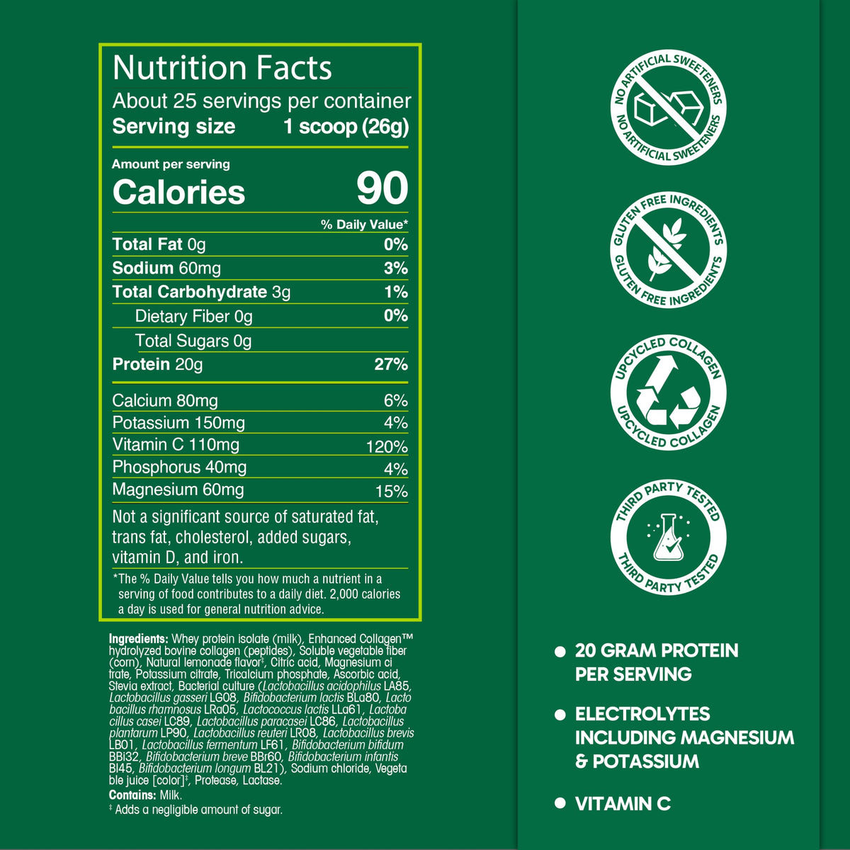 Organika Raspberry All Day Protein Hydrator, 22.93 OZ