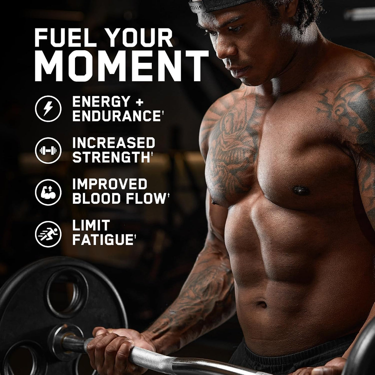 All Black Everything Non Stim Pre-Workout | Preworkout Energy Drink Mix | Caffeine Free | Creatine, Beta Alanine & Citrulline | Energy Supplement for Men & Women | Sour Gummy Bear | 40 Servings