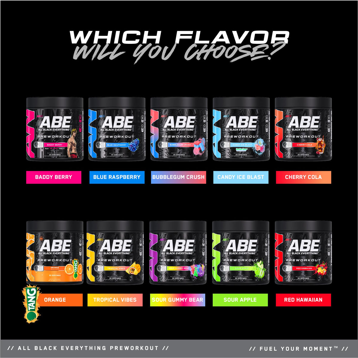 All Black Everything Pre-Workout Powder | Preworkout Energy Drink Mix | 350mg Caffeine | Beta Alanine & Citrulline | Energy Supplement for Men & Women | Baddy Berry | 30 Servings
