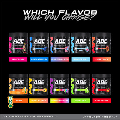 All Black Everything Pre-Workout Powder | Preworkout Energy Drink Mix | 350mg Caffeine | Beta Alanine & Citrulline | Energy Supplement for Men & Women | Baddy Berry | 30 Servings