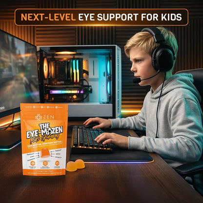 The Eye-Mazen Kids Gummy Eye Vitamins for Vision and Eye Health - Lutein and Zeaxanthin Supplements for Eyes with Omega 3 & Vitamin A - Eye Supplements for Kids