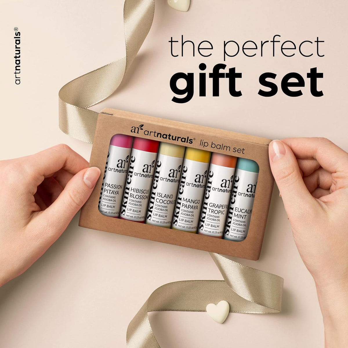 ArtNaturals Beeswax Lip Balm Set, 6 Pack
