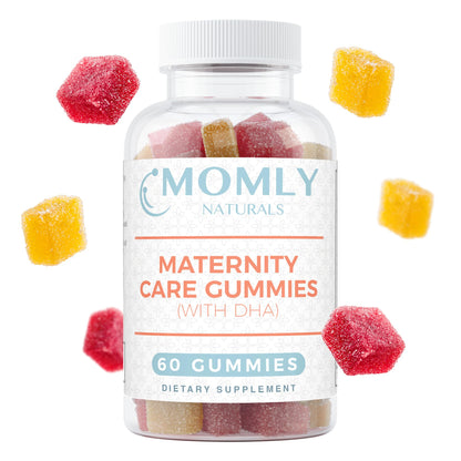 Momly Naturals Maternity Care Gummies Prenatal Vitamins - Prenatal Gummies w/DHA, Vitamin D3