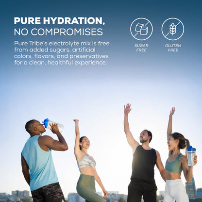Instant Hydration Electrolytes Powder Packets with Magnesium & Salt – Zero Sugar Hydration Packets with 6 B Vitamins & Adaptogens – Mixed Berry Electrolyte Drink Mix – 30 Servings