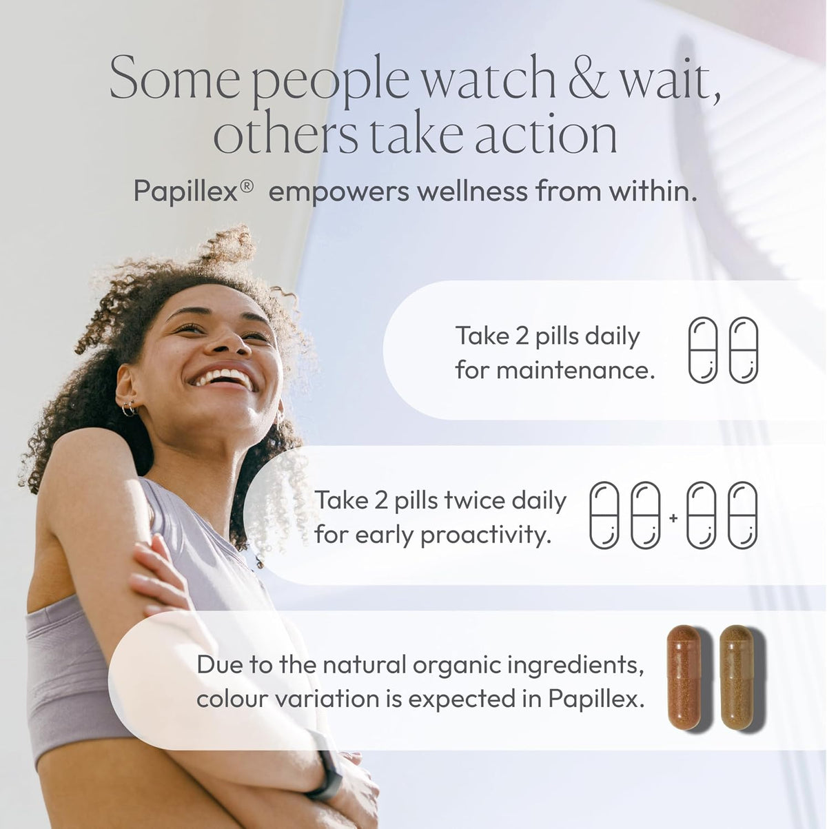 Dietary Supplement Tablets by Papillex - All Natural Immune Support - Immunity Defense - Best Immune System Booster - Organic 60 Capsules Bottle (Single Bottle)