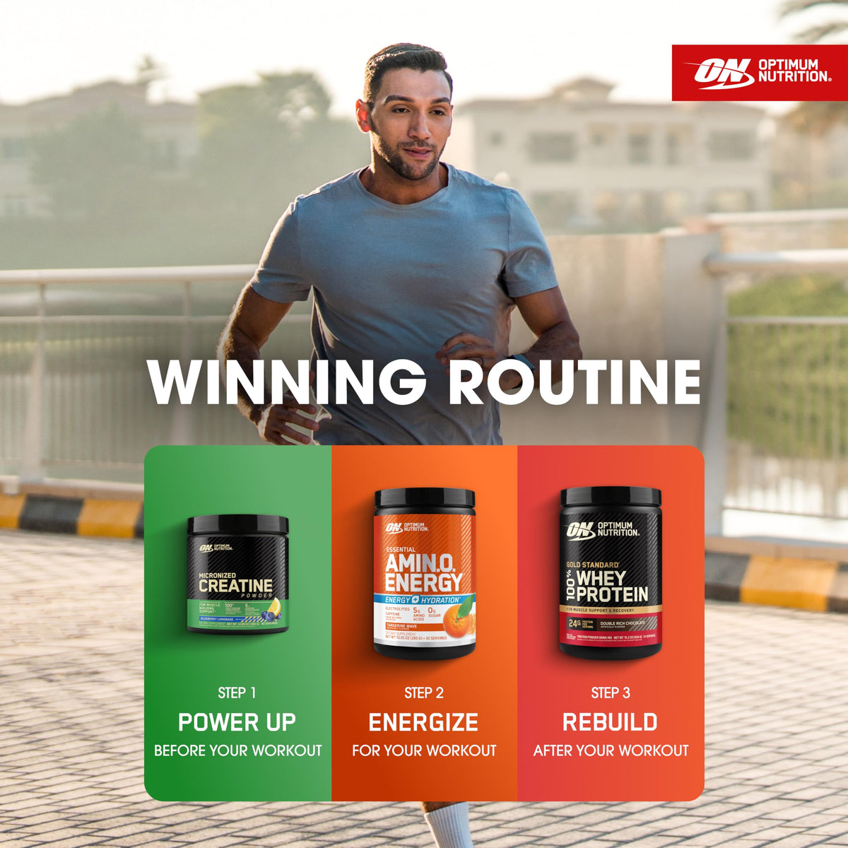 Optimum Nutrition, Amino Energy Powder Plus Focus, with Bcaa, Electrolytes, and Caffeine, Watermelon, 30 Servings | Contains BCAAs, Electrolytes, 100 mg Caffeine, 5g Amino Acids, Zero Sugar, Supports Hydration, Banned Substance Tested
