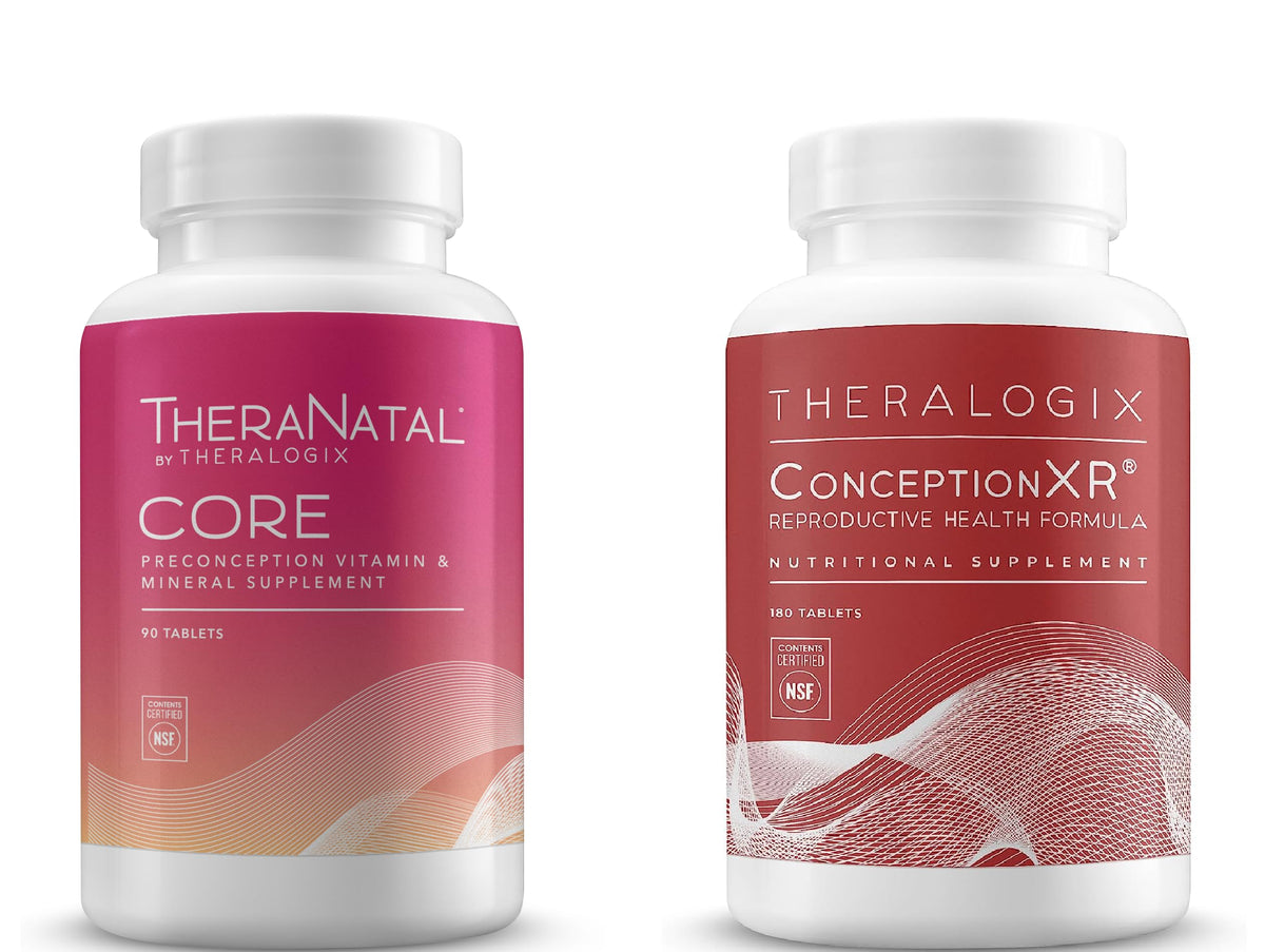 TheraNatal Core + ConceptionXR Reproductive Health Formula Bundle - Preconception Vitamin