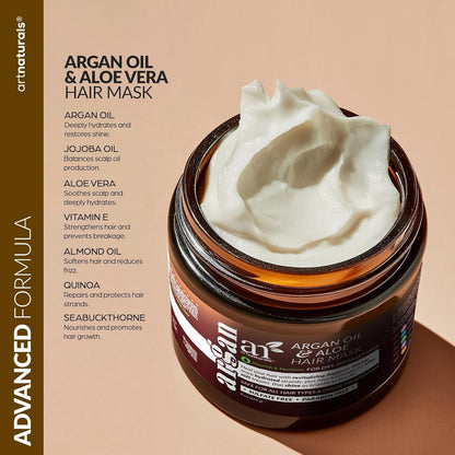 ArtNaturals Deep Repair Hair Mask with Silk Bonnet, 8 oz
