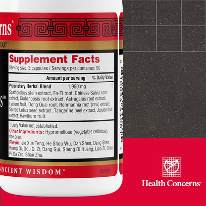2X Health Concerns Marrow Plus – Bone Marrow & Blood Generation Herbal Supplement – Chinese Herbal Formula for Anemia, & Circulation Support – Astragus, Salvia, & Tangerine Extracts – 270 Capsules