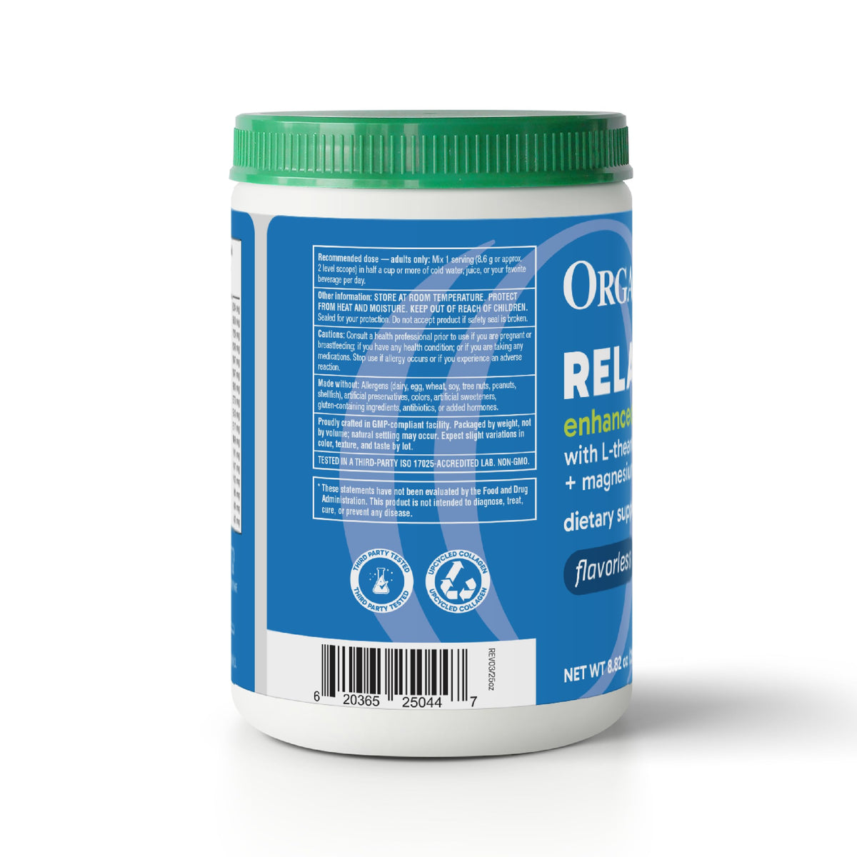 Organika Enhanced Hydrolyzed Collagen Peptides Powder: Easy Absorption Unflavored Collagen Powder for Skin, Hair, Nails, Joints, Muscles, & Gut - Keto, GMO-Free, Grass-Fed (1.1 Pounds)
