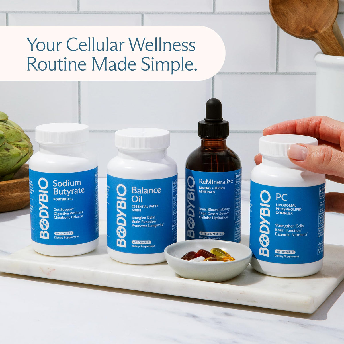 BodyBio Balance Oil - Essential Fatty Acids for Brain, Skin, & Mood | Cold-Pressed Omega 3 & 6