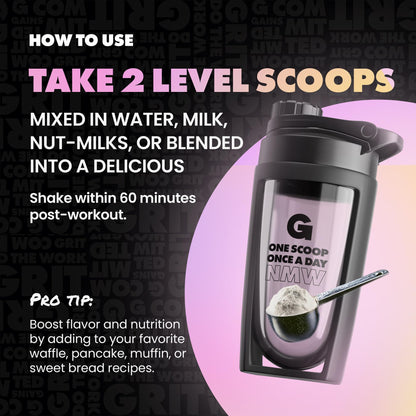 Gains in Bulk Lean Protein Powder with 20g Protein, Strawberry, 27 Servings