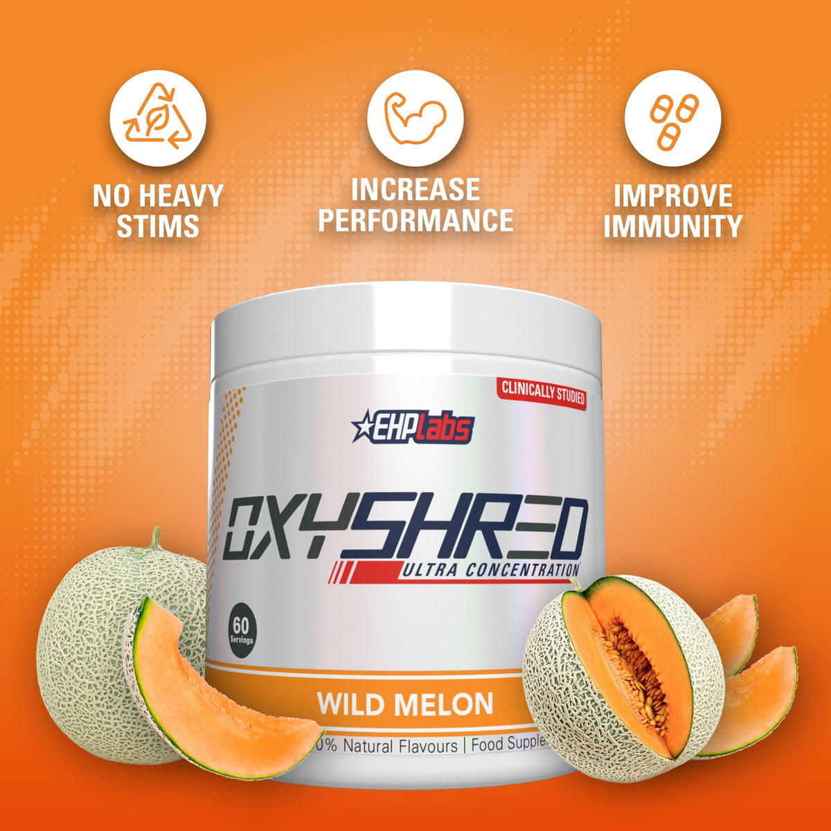 EHP Labs OxyShred Pre Workout Powder - Preworkout Powder with L Glutamine & Acetyl L Carnitine, Energy Boost Drink - Cosmic Blast, 60 Servings