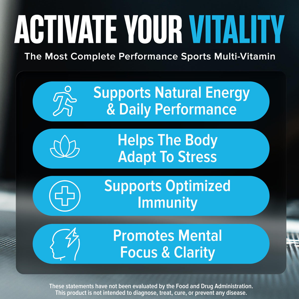 Nutrex Research Vitadapt Complete Sports Multivitamin for Men - 24 Vitamins, KSM-66 Ashwagandha and Minerals for Athletes - Mens Multivitamin (90 Capsules)