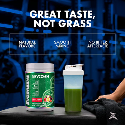 Evogen Evogreens Super Greens | Wellness | Berry | 30 Servings | Spirulina, Vitagranate pomegranate extract and Bacillus probiotics; properly dosed for recovery, detox and immune health