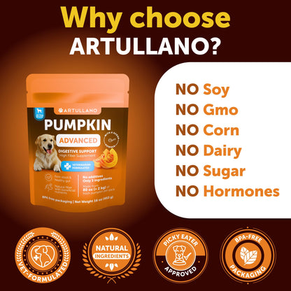 No Poo Chews for Dogs - Coprophagia Stool Eating Deterrent - Stop Eating Poop Treats with Probiotics, Digestive Enzymes, Pumpkin - Prevent Dog, Puppy from Eating Poop - Gut Health Support Supplement
