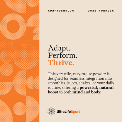 Ultra Life Sport - MushBoom Organic Mushroom Coffee Alternative Drink - 30 Servings 7 Mushroom Cacao Blend - Cordyceps, Lion’s Mane, Chaga, Maitake, Shiitake, Reishi & Turkey Tail - Caffeine Free