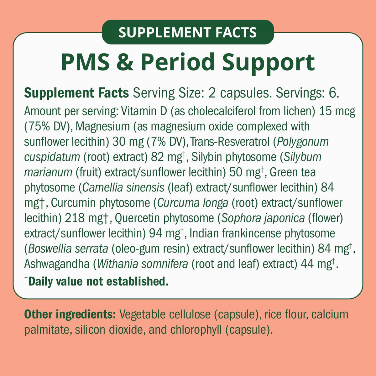 Semaine PMS Relief for Women, Period Cramp Relief, Period Cramps, Menstrual Cramps, PMS Support Supplement for Women, Bloating and Mood, Boswellia and Curcumin, 40 Capsules