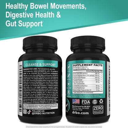 Colon Cleanser Detox for Weight Flush - 15 Day Intestinal Cleanse Pills & Probiotic - Fast Natural Laxative for Constipation Relief - Bowel Movement Supplements for Stomach Bloating, Gut Loss Support