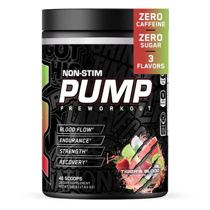 All Black Everything Non Stim Pre-Workout | Preworkout Energy Drink Mix | Caffeine Free | Creatine, Beta Alanine & Citrulline | Energy Supplement for Men & Women | Sour Gummy Bear | 40 Servings