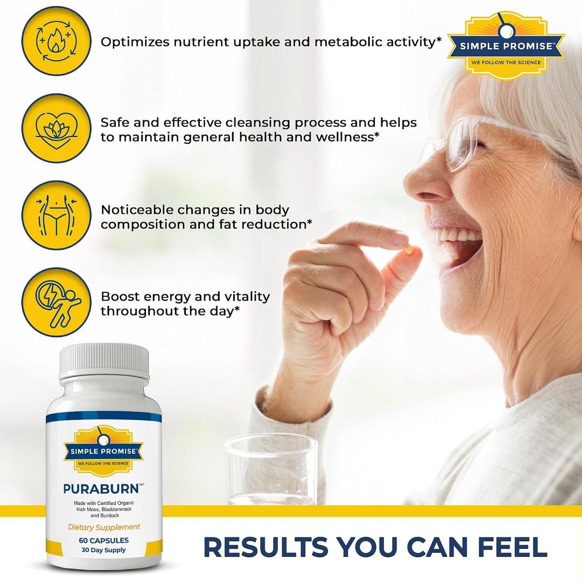 PuraBurn and Levitox Bundle - Gut & Liver Support - Sea Moss, Milk Thistle | Cleanse-Metabolism Duo, For Steady Morning Energy, With Bladderwrack and Dandelion, Two Capsules of Each Daily
