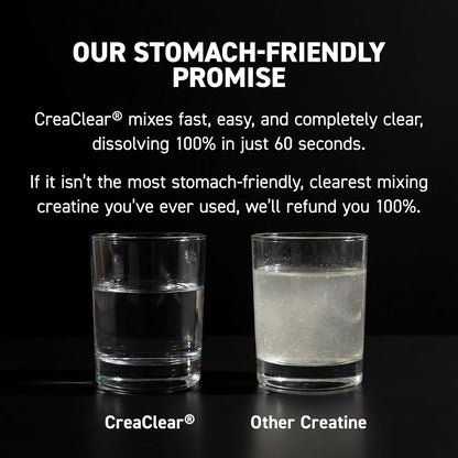 Kaged CreaClear Creatine Monohydrate Powder | Mixes Clear & Dissolves Completely, No Grit | Premium Micronized Creatine for Strength, Performance & Muscle Support | Unflavored | 30 Servings