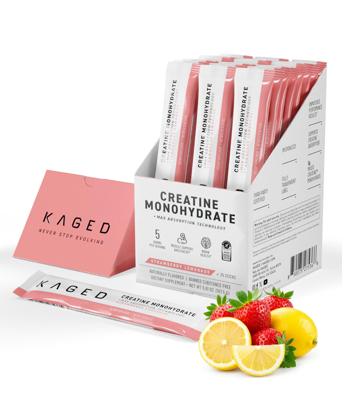 Kaged Creatine Monohydrate Micronized Powder | Unflavored | Muscle Building & Recovery | 5000 mg Per Serving | Vegan, Gluten Free, Easily Digestible | Supplements for Men & Women | 100 Servings