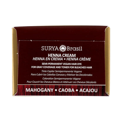 Surya Brasil Products Henna Cream, Mahogany, 2.37 Fluid Ounce