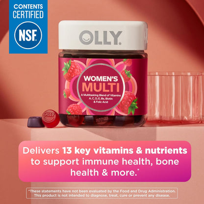 OLLY Women's Multivitamin, Supports Overall Wellness,* Biotin - 90 Count