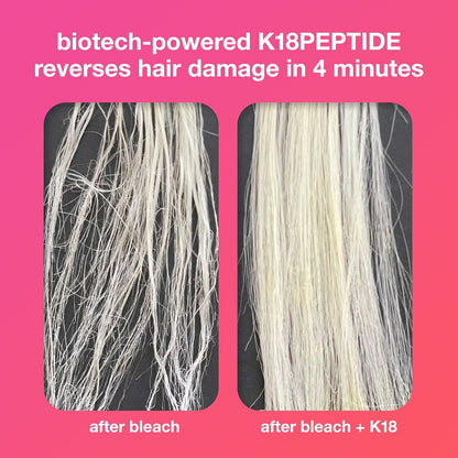 K18 Repair Bundle - Leave-In Repair Hair Mask, 4-Minute Speed Treatment(15ml), and Weightless Hair Strengthening Oil (30ml)