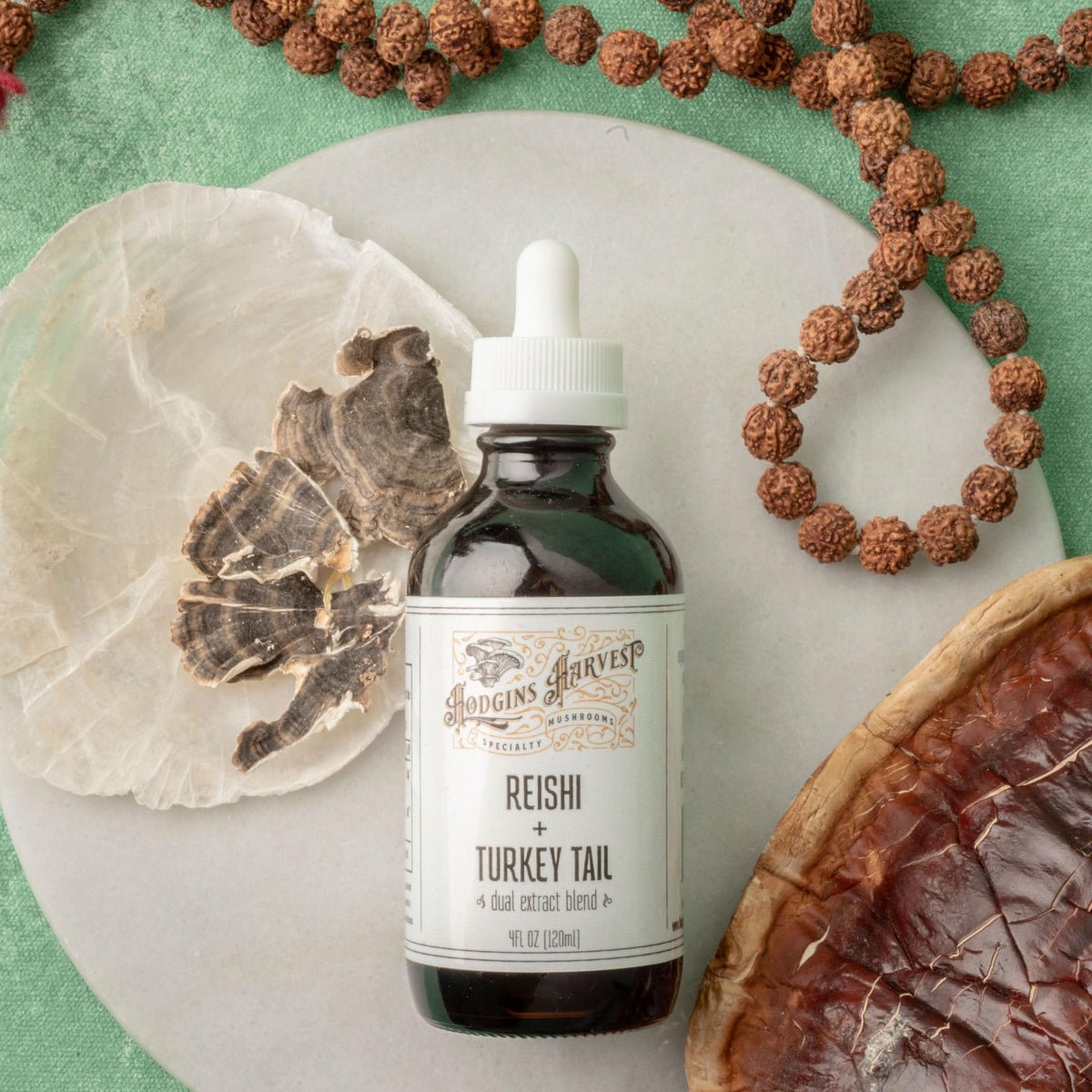 Hodgins Harvest Organic Lion's Mane Fruiting Body Extract Tincture - Mushroom Supplement for Brain Health and Mental Focus - Dual Extract Formula - Extra Concentrated - 4 fl oz Bottle
